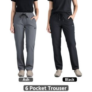 Female 6 Pocket China Dubi Fabric Trouser 2_Pcs Combo