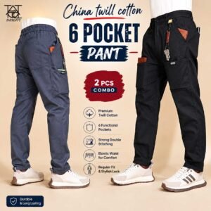 China twill cotton 6 pocket pant